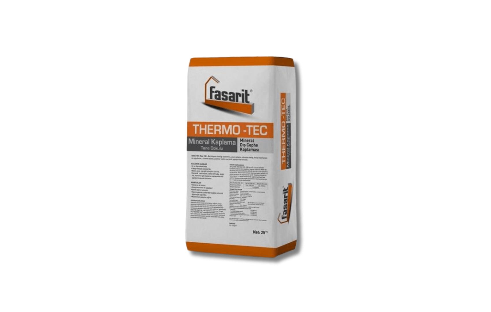 Thermo-Tec Mineral Kaplama Tane Doku 2.0 mm 25 kg