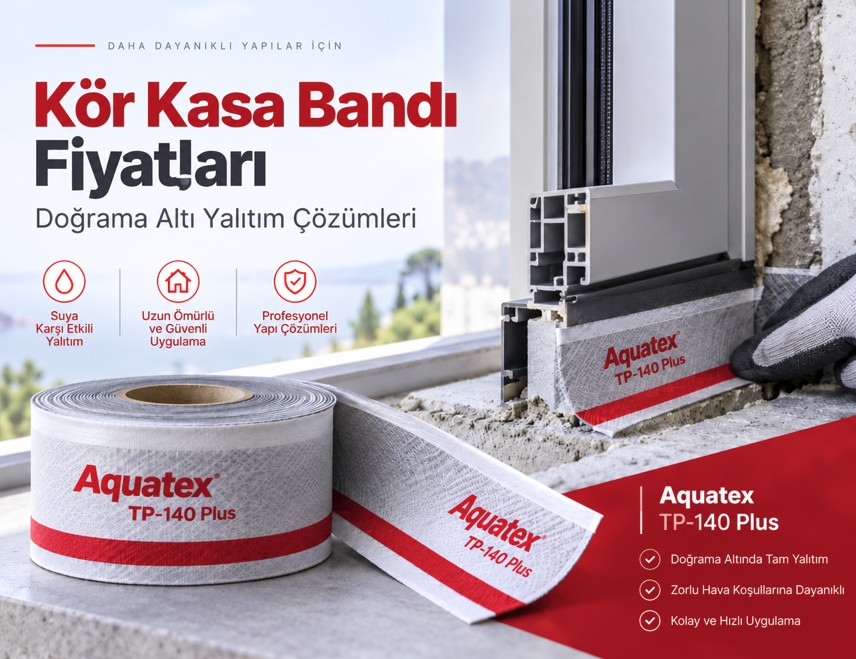 Kör Kasa Bandı Fiyatları ve Doğrama Altı Yalıtım | Aquatex