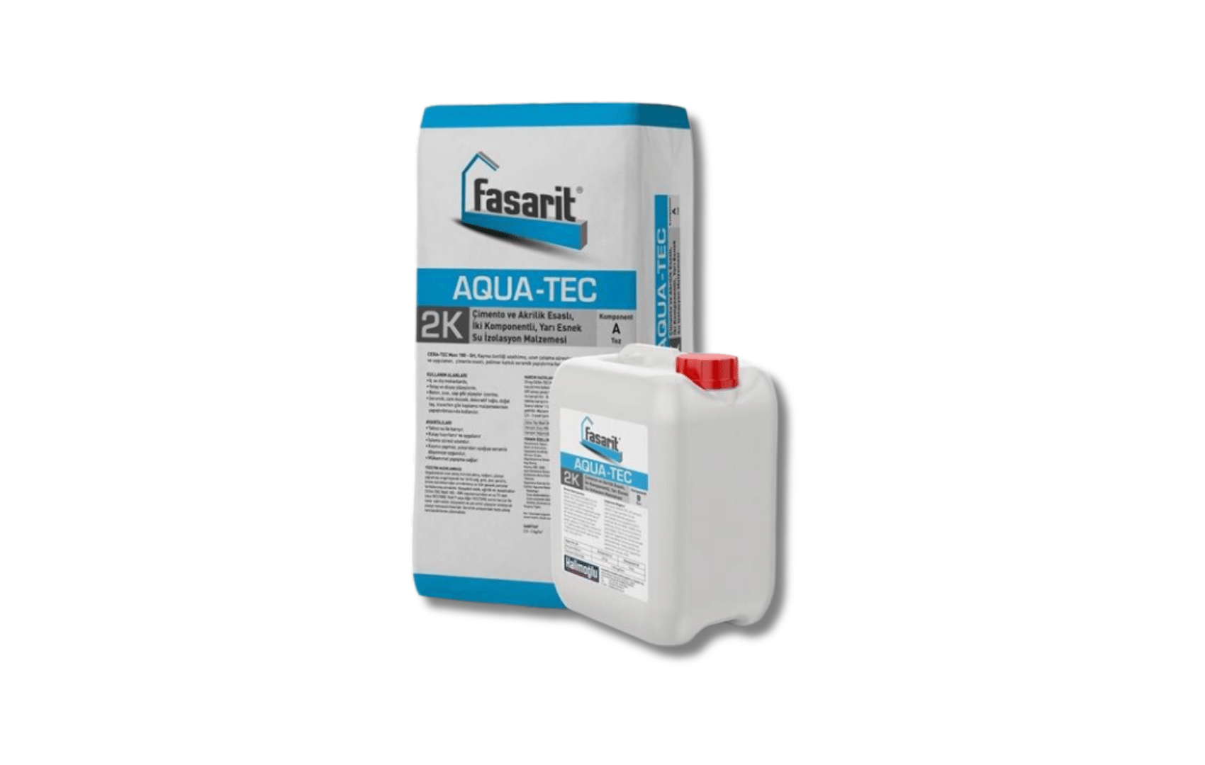 Aqua-Tec 2K Esnek Su İzolasyon Malzemesi (20 kg + 5 kg) Set