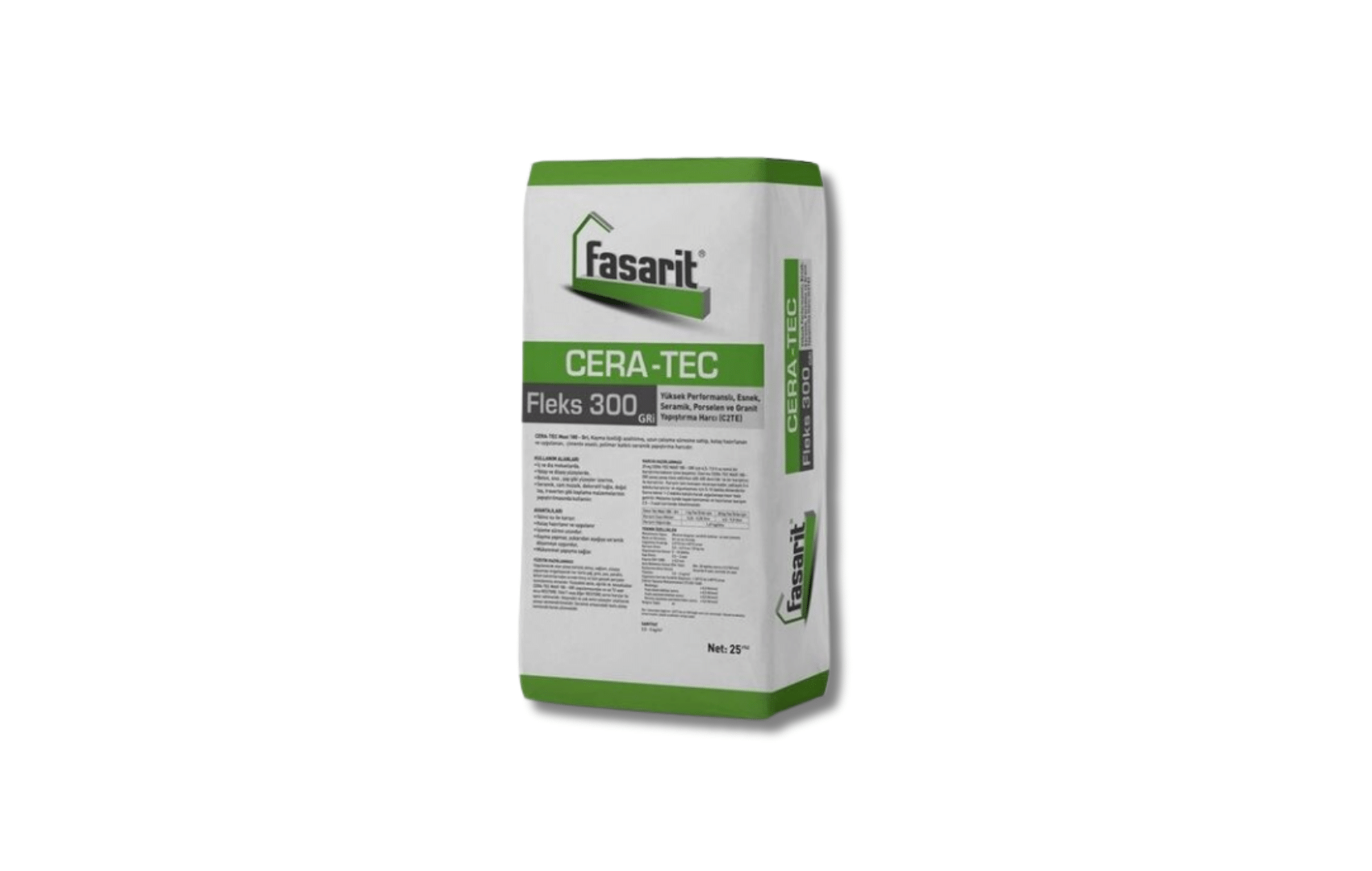 Cera-Tec Fleks 300 Granit Yapıştırma Harcı (C2TE) 25 kg